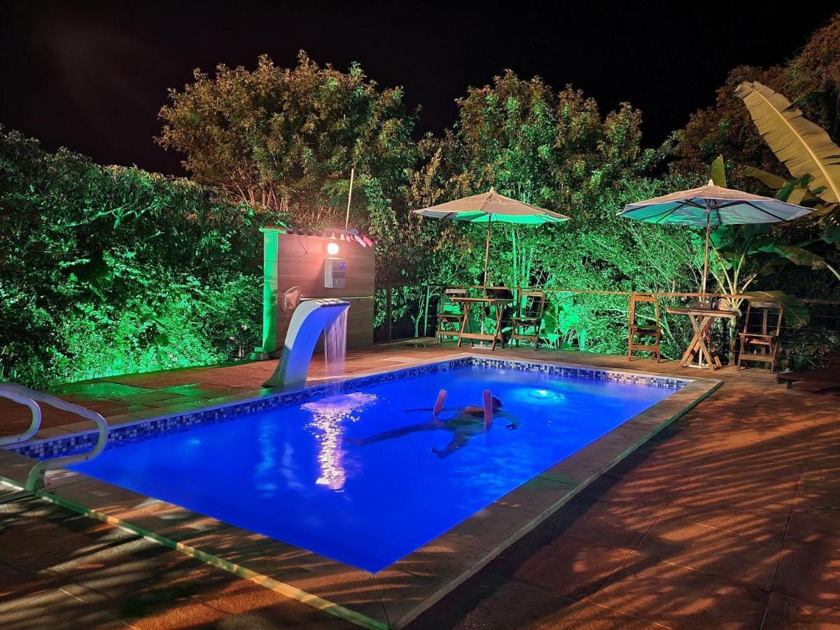 Vila Pitangueira - Apto Laranja - No Centro De Serra Grande Com Piscina, Jacuzzi, Internet Veloz 外观 照片